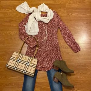 GAP tunic sweater and scarf